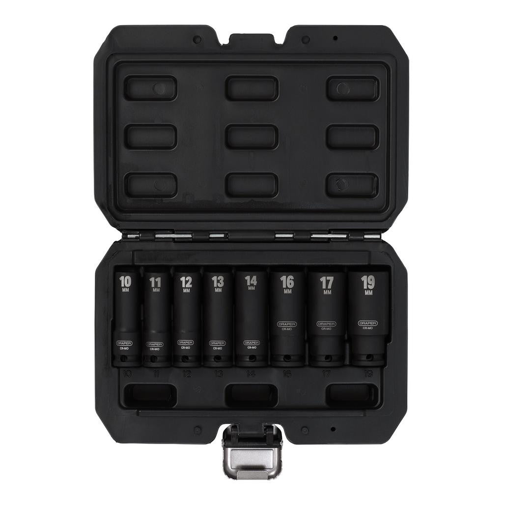 Draper HI-TORQ® Metric Deep Impact Socket Set, 3/8" Sq. Dr. (8 Piece)  20205
