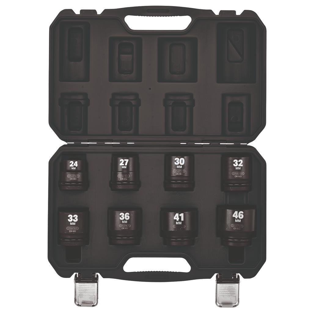 Draper HI-TORQ® Metric Impact Socket Set, 3/4" Sq. Dr. (8 Piece)  20206