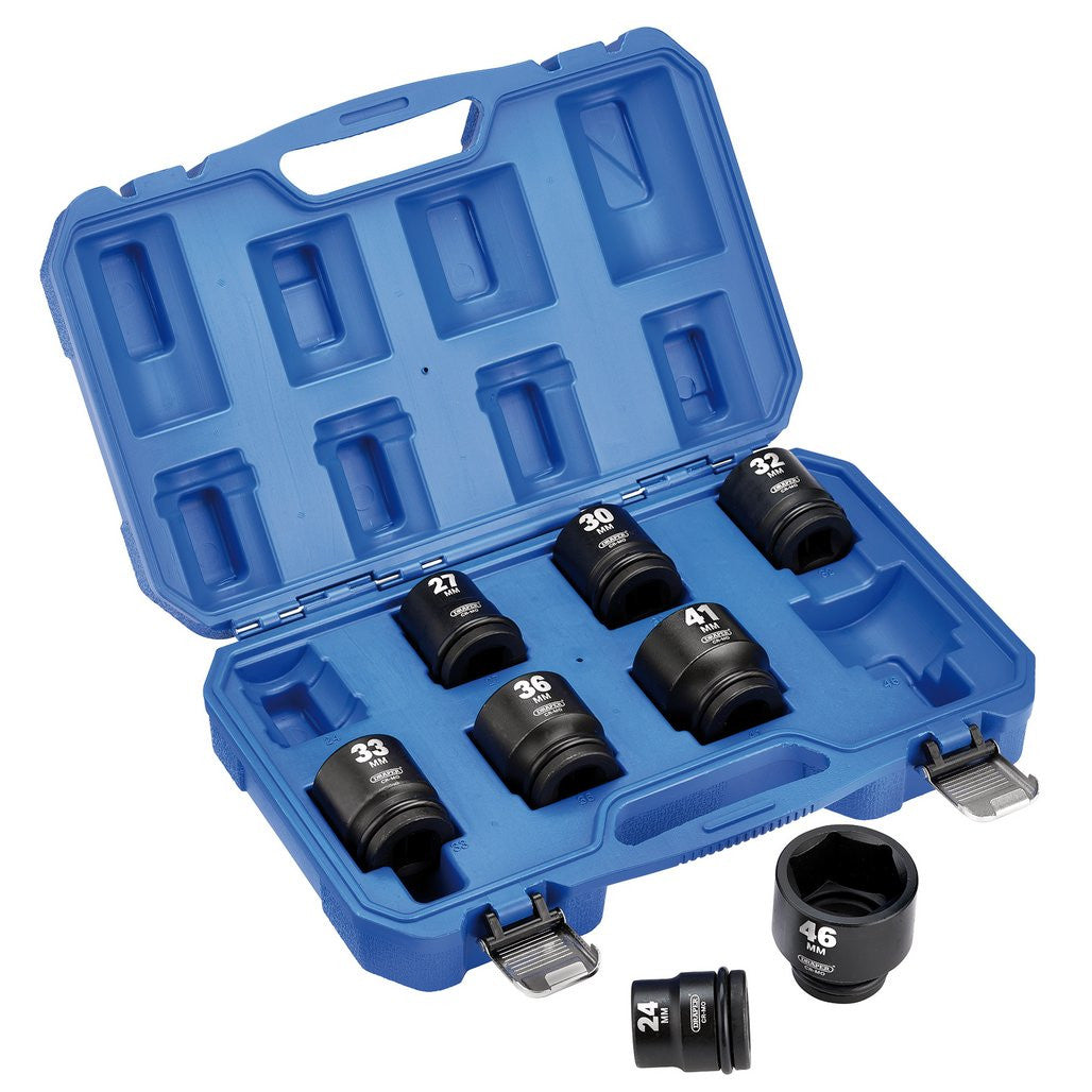 Draper HI-TORQ® Metric Impact Socket Set, 3/4" Sq. Dr. (8 Piece)  20206