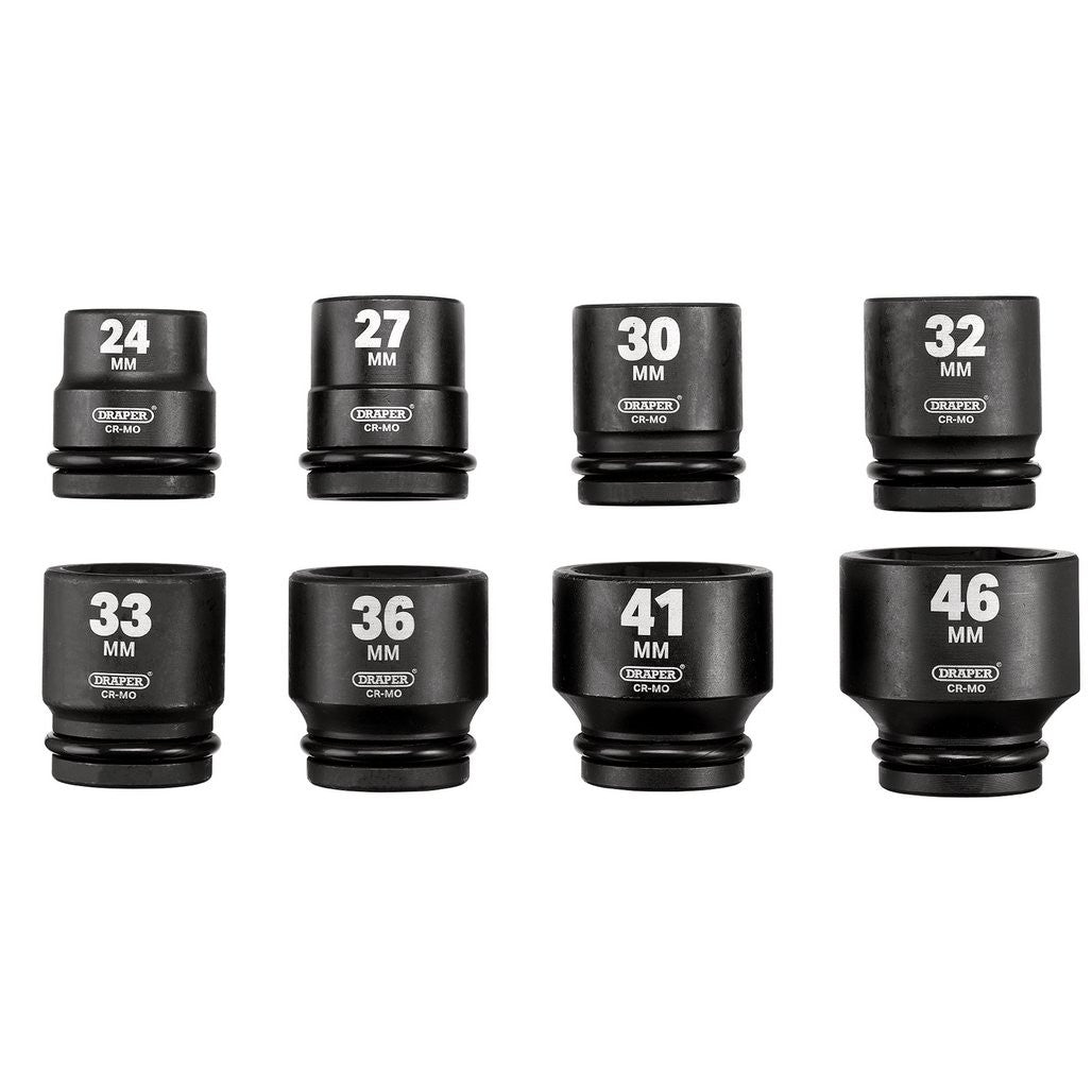 Draper HI-TORQ® Metric Impact Socket Set, 3/4" Sq. Dr. (8 Piece)  20206