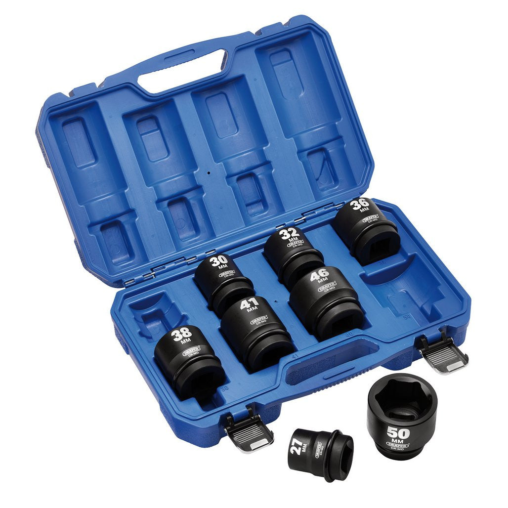 Draper HI-TORQ® Metric Impact Socket Set, 1" Sq. Dr. (8 Piece)  20209
