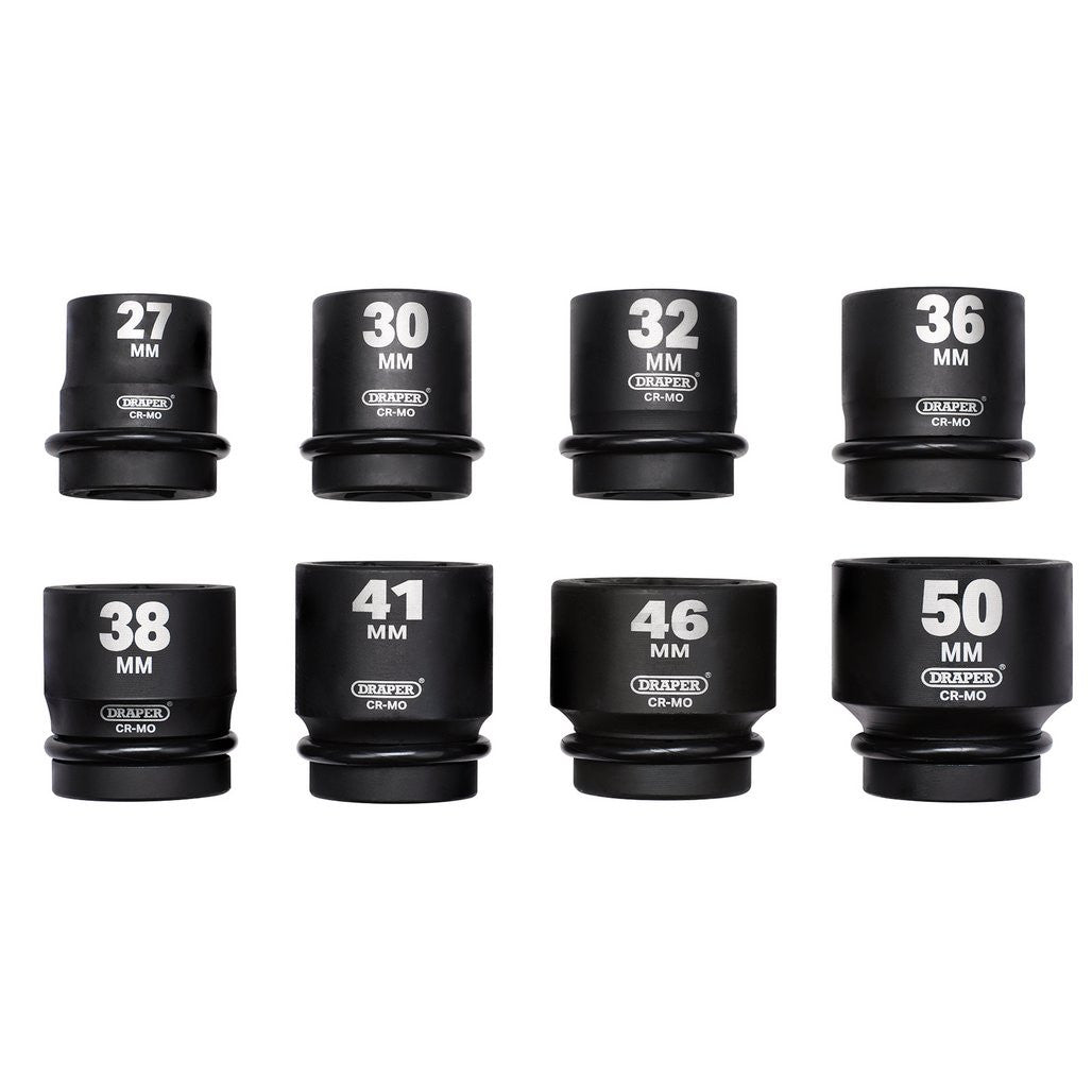 Draper HI-TORQ® Metric Impact Socket Set, 1" Sq. Dr. (8 Piece)  20209