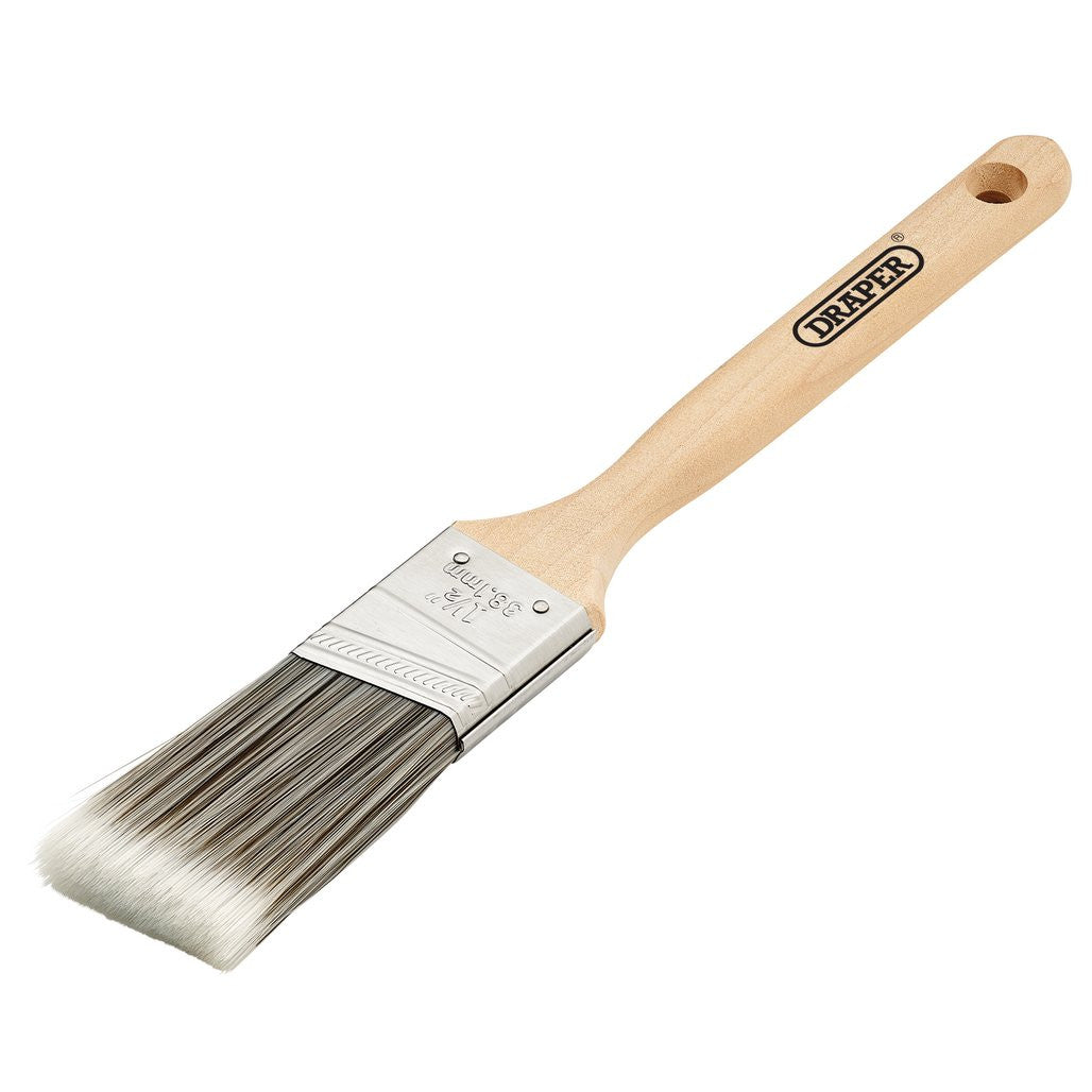 Draper Angled Paint Brush with Wood Handle, 1.5"  20440