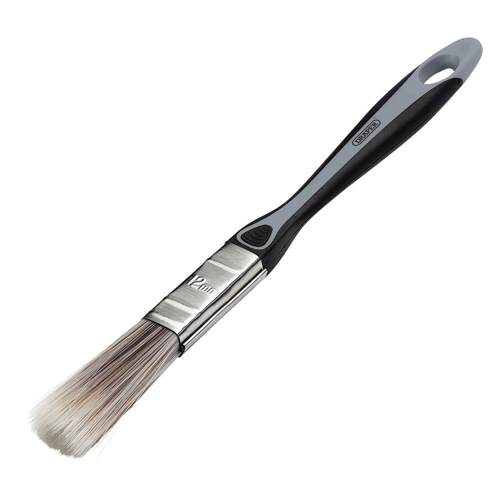 Draper Flat Paint Brush with Soft Grip, 12mm  20451