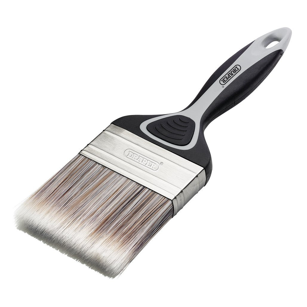 Draper Flat Paint Brush with Soft Grip, 80mm  20580