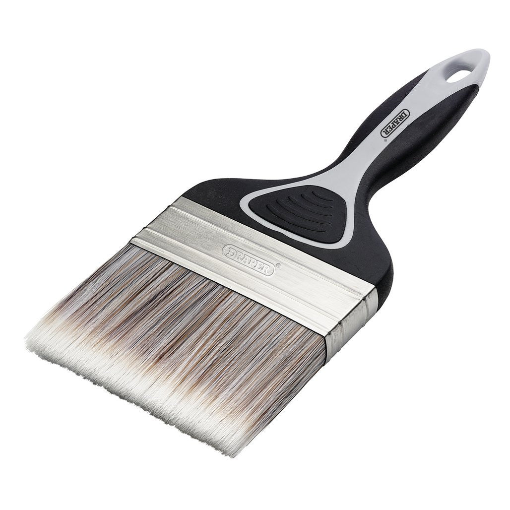 Draper Flat Paint Brush with Soft Grip, 100mm  20584