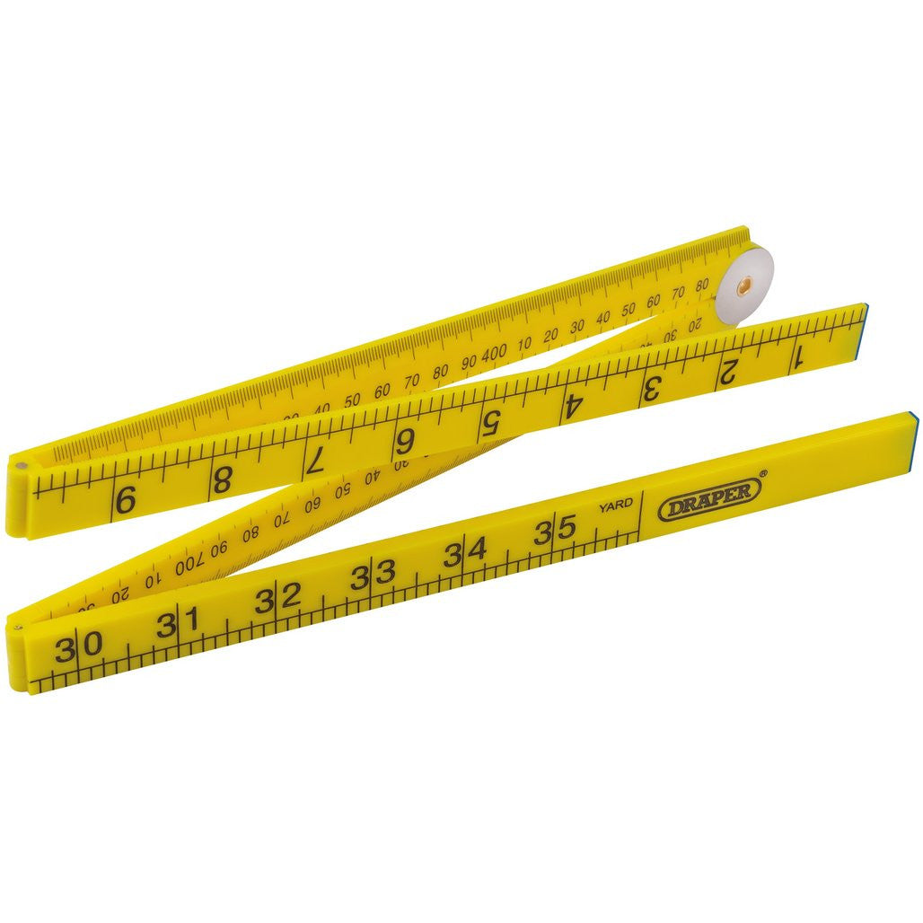 Draper Plastic Folding Rule, 1m  20700