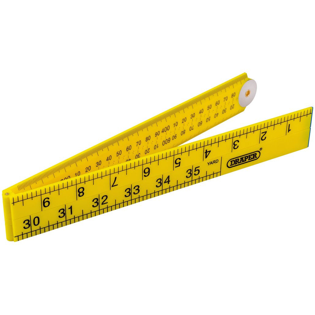 Draper Plastic Folding Rule, 1m  20700