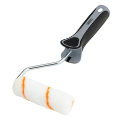 Draper Medium Pile Polyester Paint Roller with Soft Grip Handle, 4"/100mm  20792