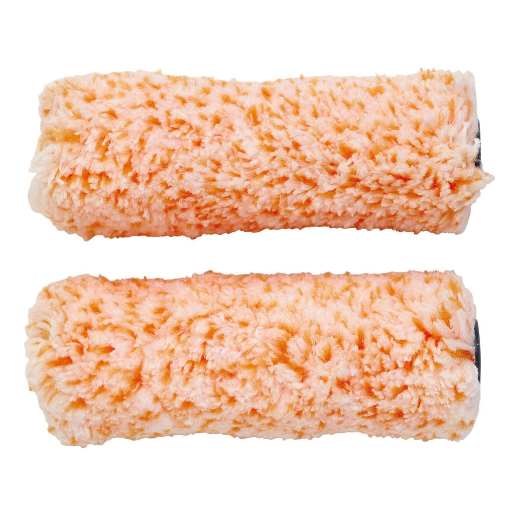 Draper Medium Pile Microfibre Roller Sleeves, 4"/100mm (Pack of 2)  20799