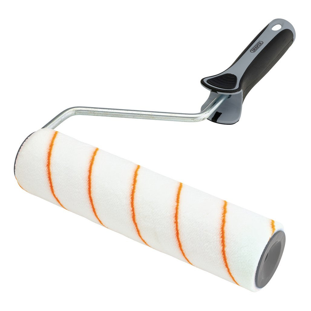 Draper Short Pile Polyester Paint Roller with Soft Grip Handle, 9"/230mm  20880