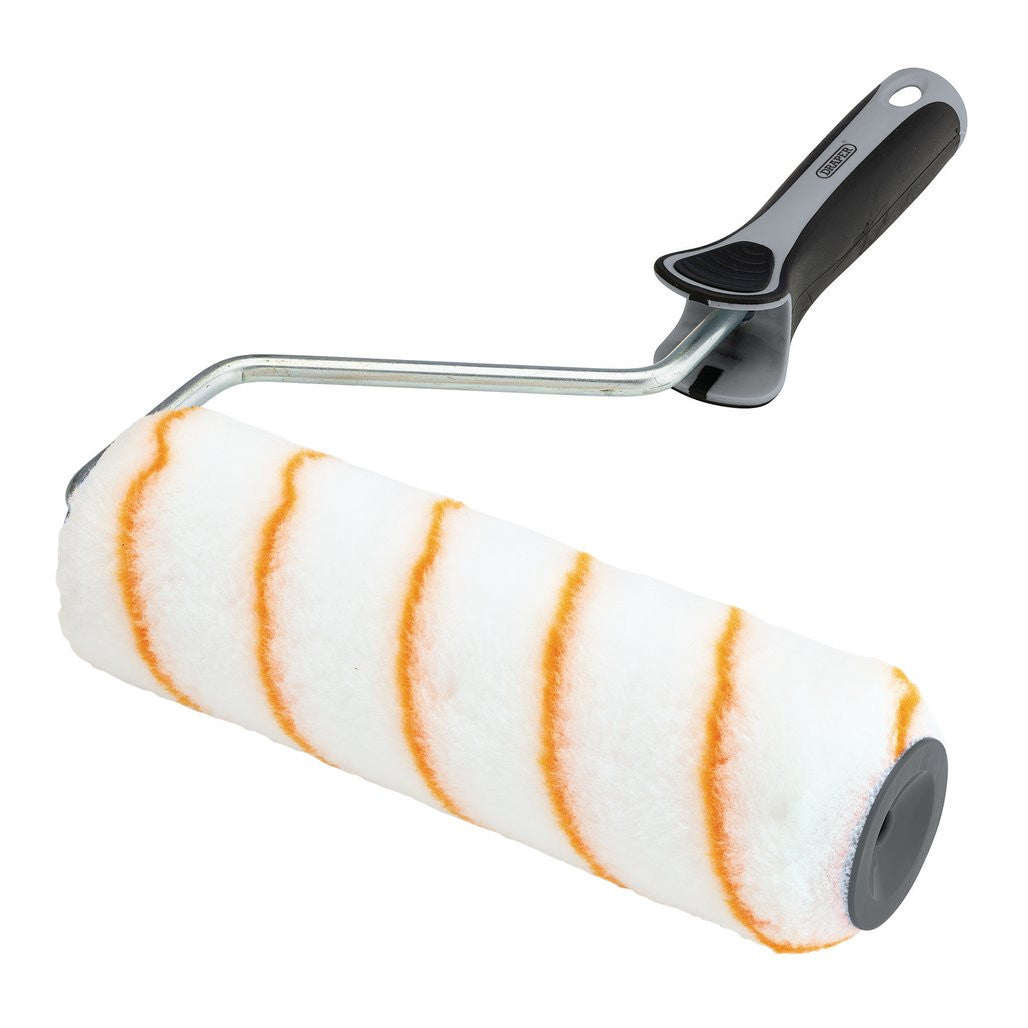 Draper Medium Pile Polyester Paint Roller with Soft Grip Handle, 9"/230mm  20884