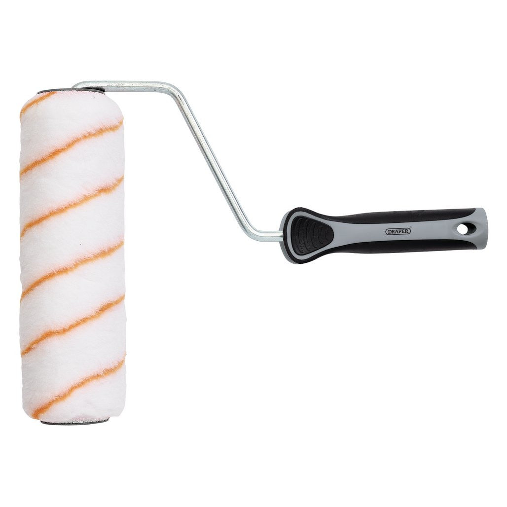 Draper Medium Pile Polyester Paint Roller with Soft Grip Handle, 9"/230mm  20884