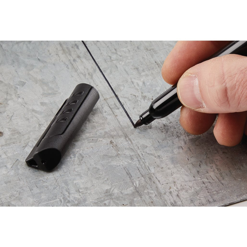 Draper Marker Pens, Black (Pack of 2)  20942