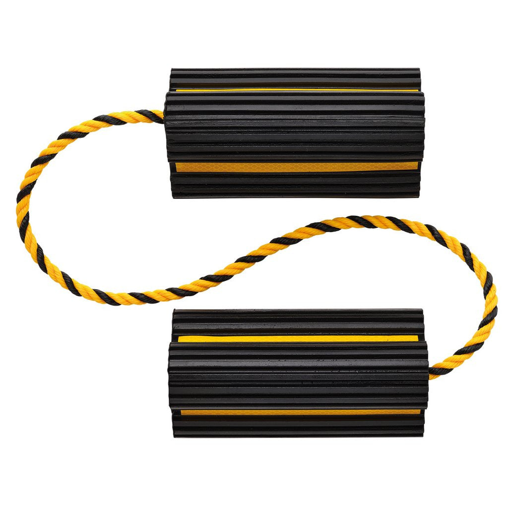 Draper Heavy Duty Rubber Wheel Chocks, 3 Tonne (Pair) 21135