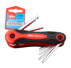 Hilka 7 pce Ball Point Hex Key Set Metric 21150702