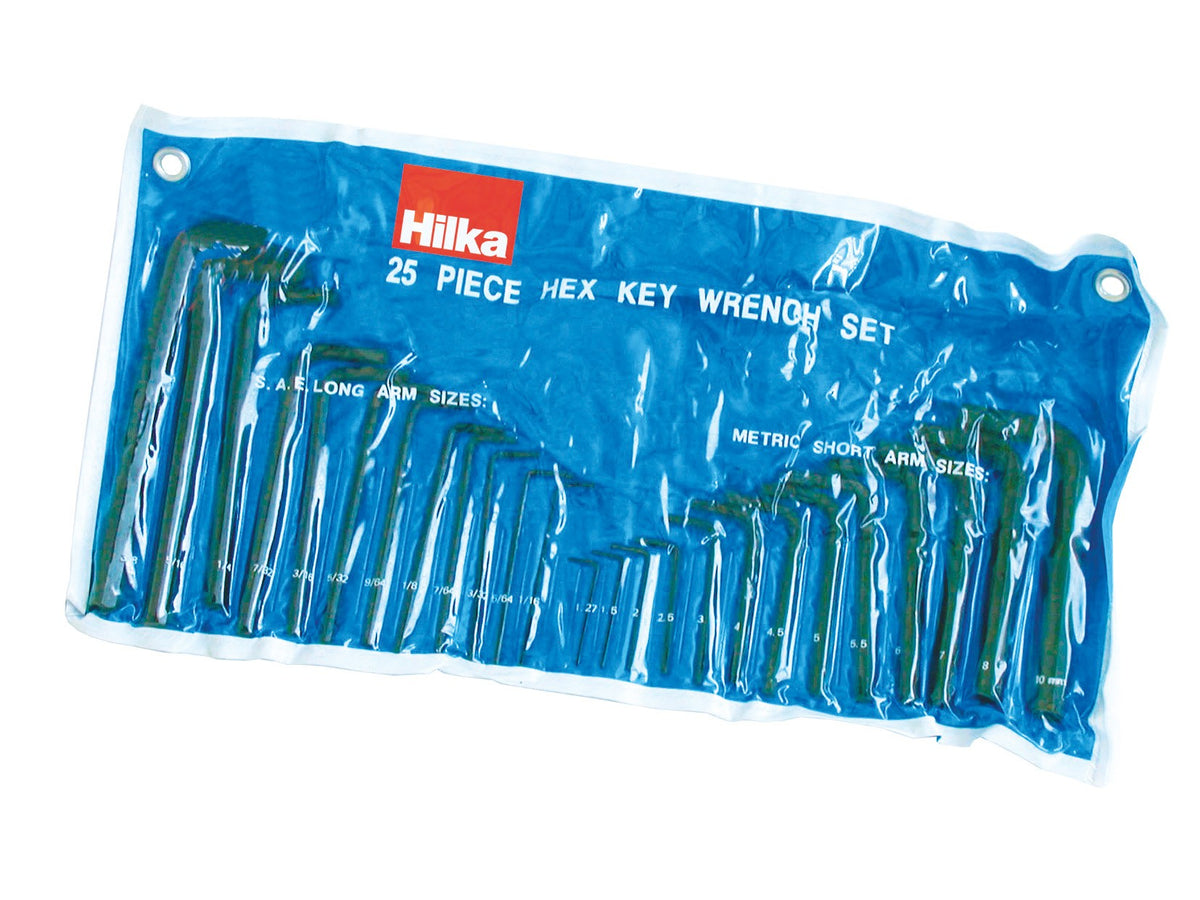 Hilka 25 pce Hex Key Set AF & Metric 21152503