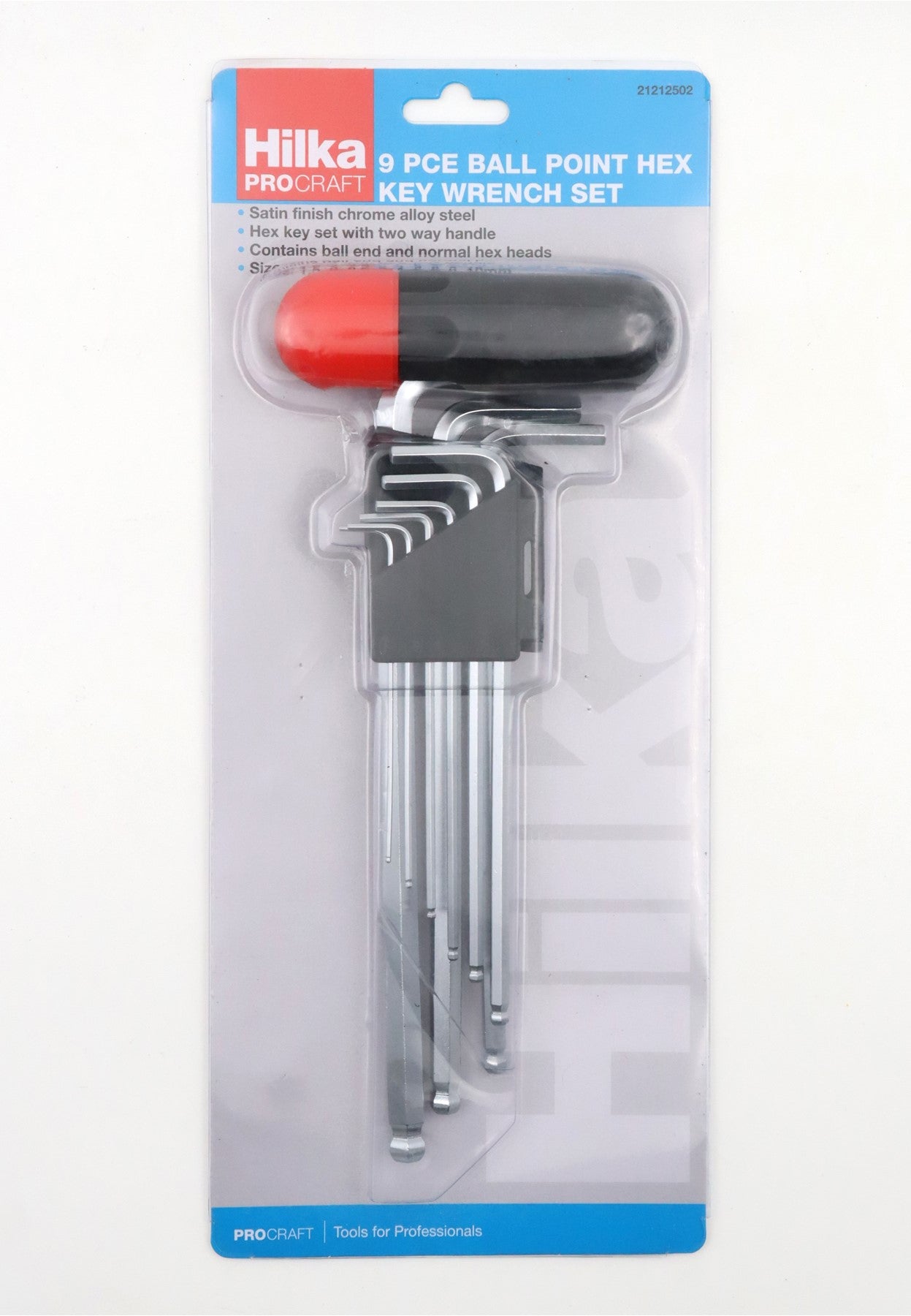 Hilka 9 pce Ball Hex Key Set Metric 21212502