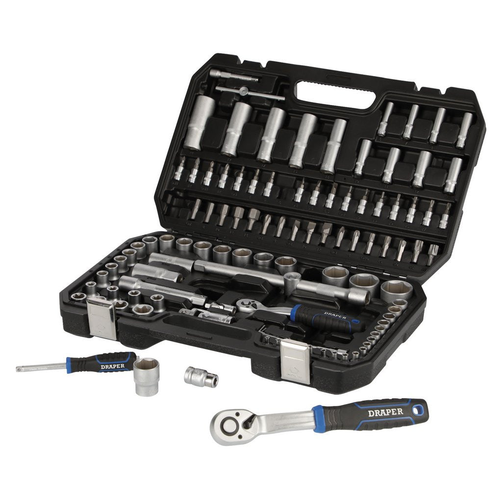 Draper HI-TORQ® Metric Socket Set, 1/4" & 1/2" Sq. Dr. (108 Piece)  21536