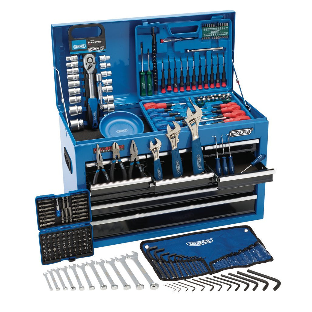 Draper Top Chest Tool Kit, 9 Drawer (216 Piece)  21548