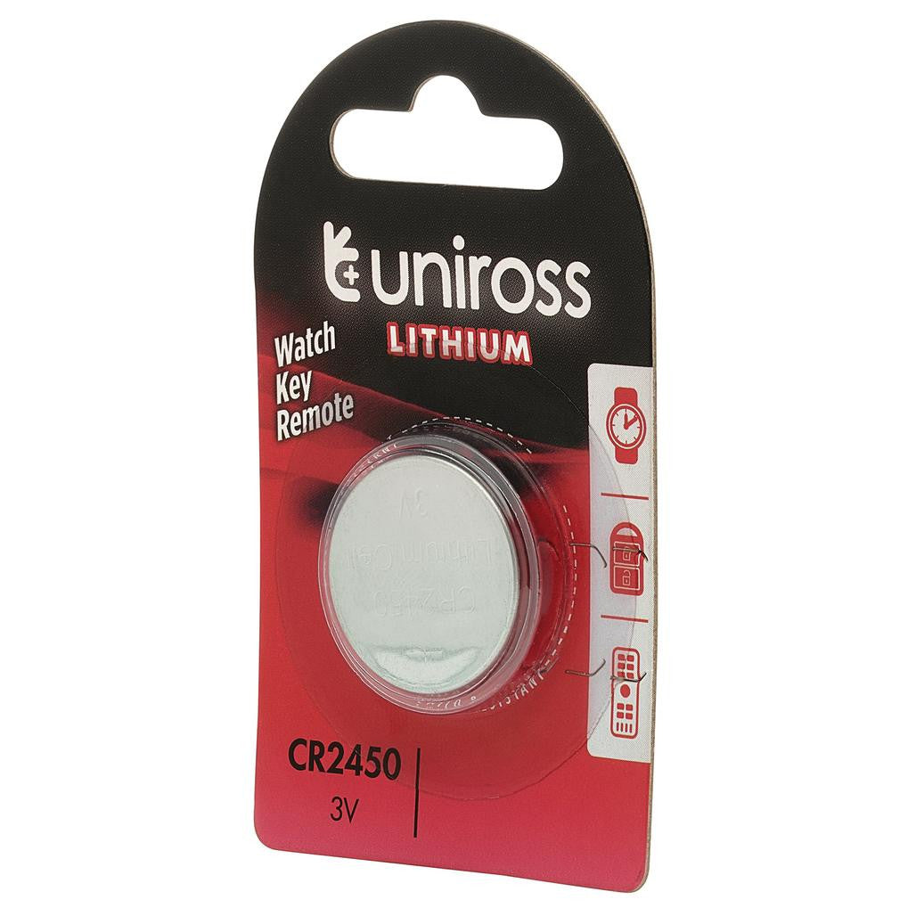 Draper Uniross Lithium Coin Cell CR2450 Battery 21596