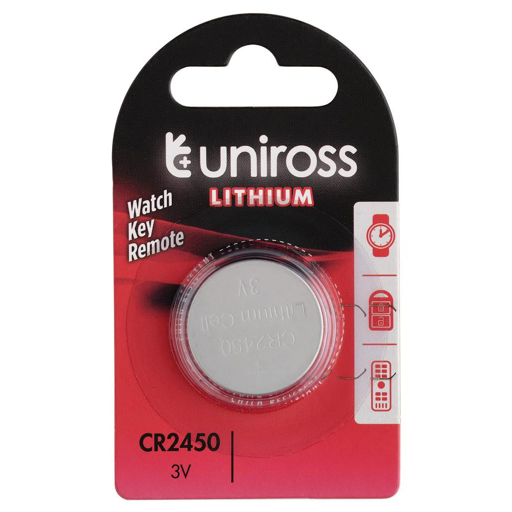 Draper Uniross Lithium Coin Cell CR2450 Battery 21596