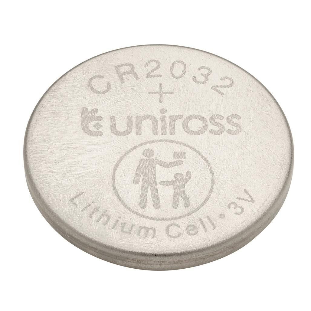 Draper Uniross Lithium Coin Cell CR2032 Batteries (Pack of 5)