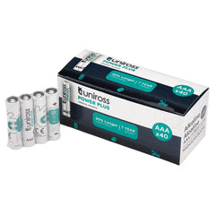 Draper Uniross LR03 AAA Power Plus Alkaline Batteries (Pack of 40)