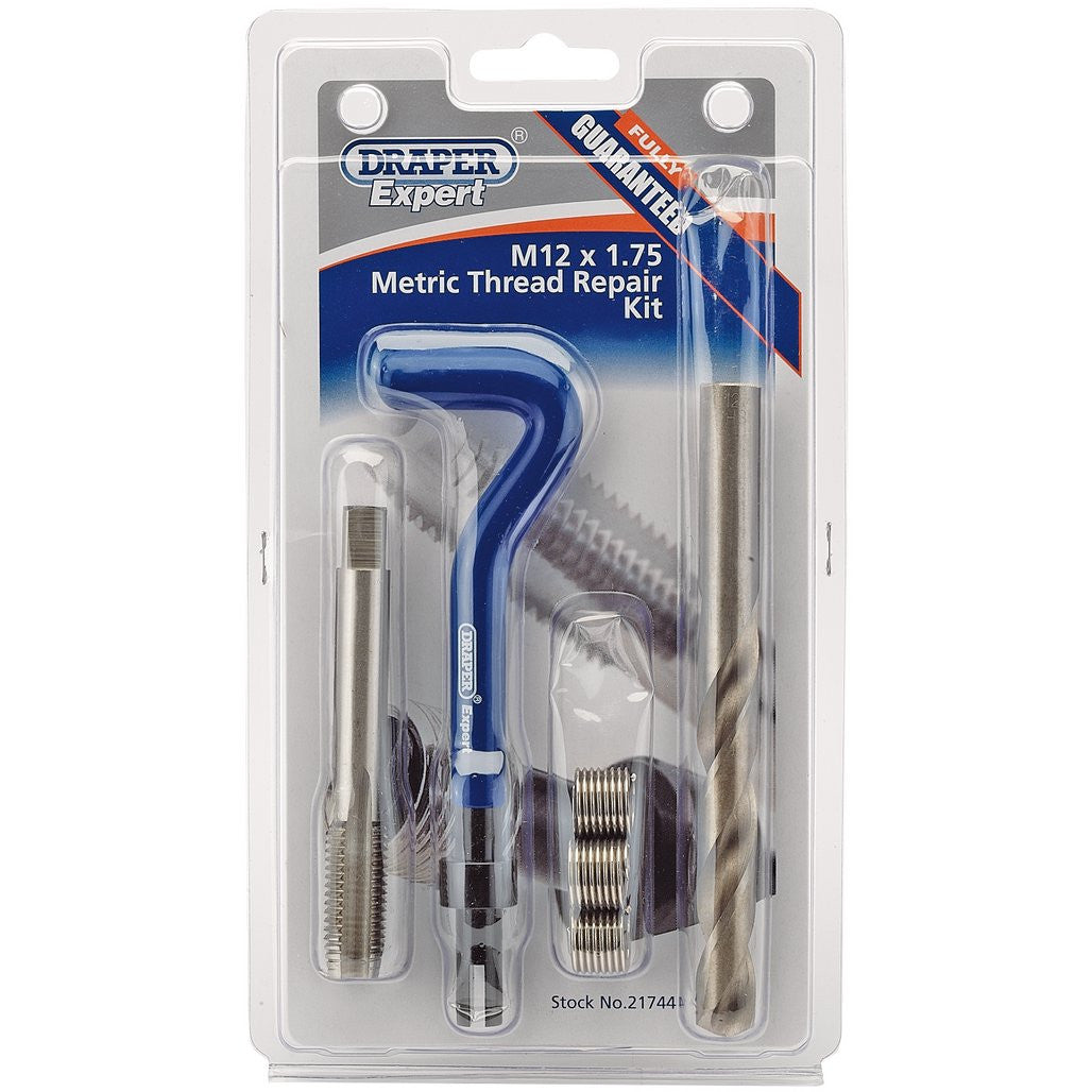 Draper Expert Metric Thread Repair Kit, M12 x 1.75  21744