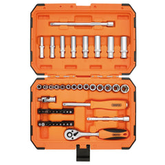 Draper HI-TORQ® 6 Point Socket Set, 1/4" (47 Piece)  22109