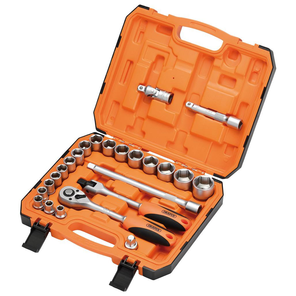 Draper HI-TORQ® 6 Point Socket Set, 1/2" (24 Piece)  22112