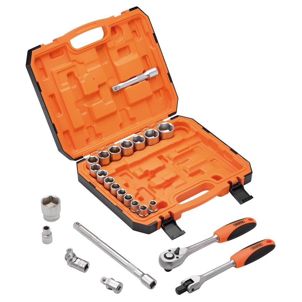 Draper HI-TORQ® 6 Point Socket Set, 1/2" (24 Piece)  22112