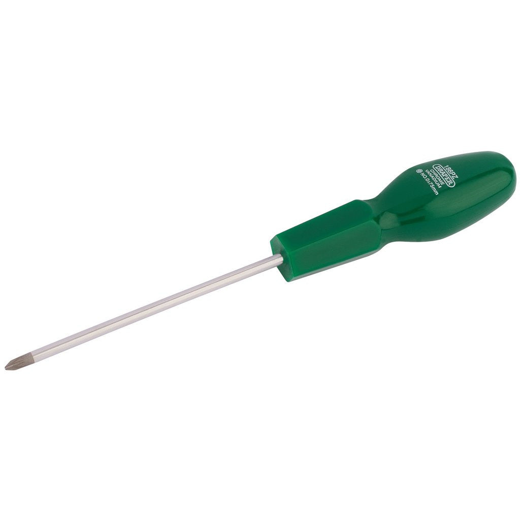 Draper PZ Type Cabinet Pattern Screwdriver, No.0 x 75mm (Sold Loose)  22356