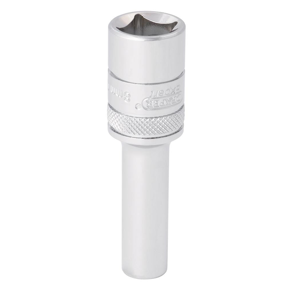 Draper Expert HI-TORQ® 12-Point Metric Deep Socket, 1/2" Sq. Dr., 8mm  22406