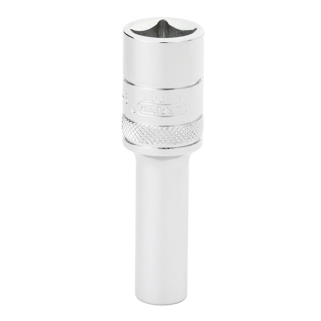 Draper Expert HI-TORQ® 12-Point Metric Deep Socket, 1/2" Sq. Dr., 9mm  22407
