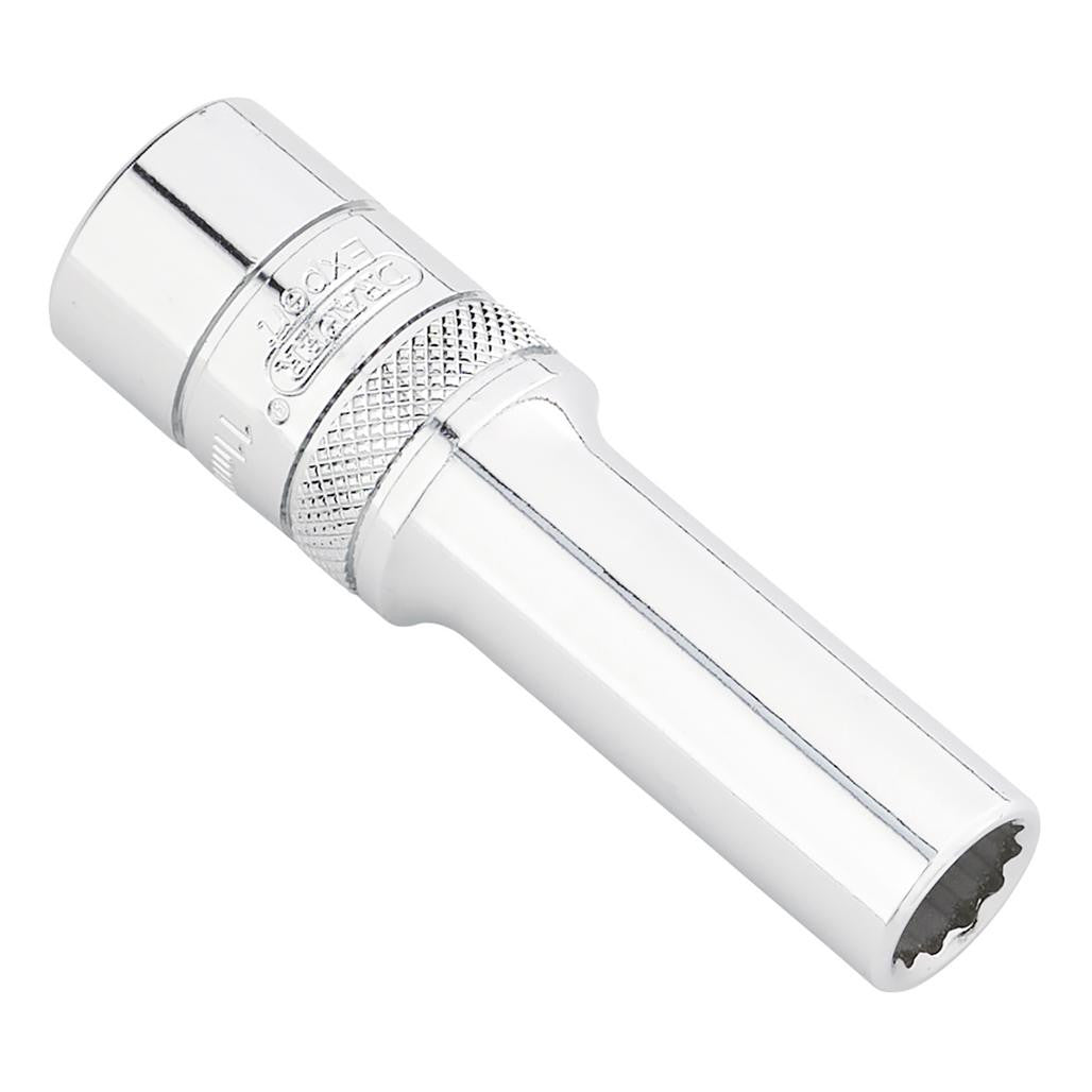 Draper Expert HI-TORQ® 12-Point Metric Deep Socket, 1/2" Sq. Dr., 11mm  22408