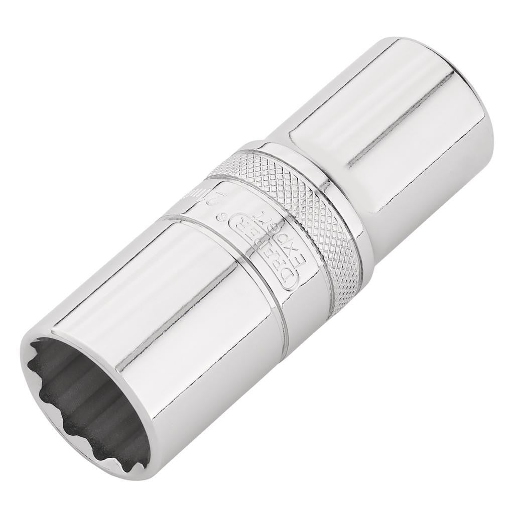 Draper Expert HI-TORQ® 12-Point Metric Deep Socket, 1/2" Sq. Dr., 21mm  22422