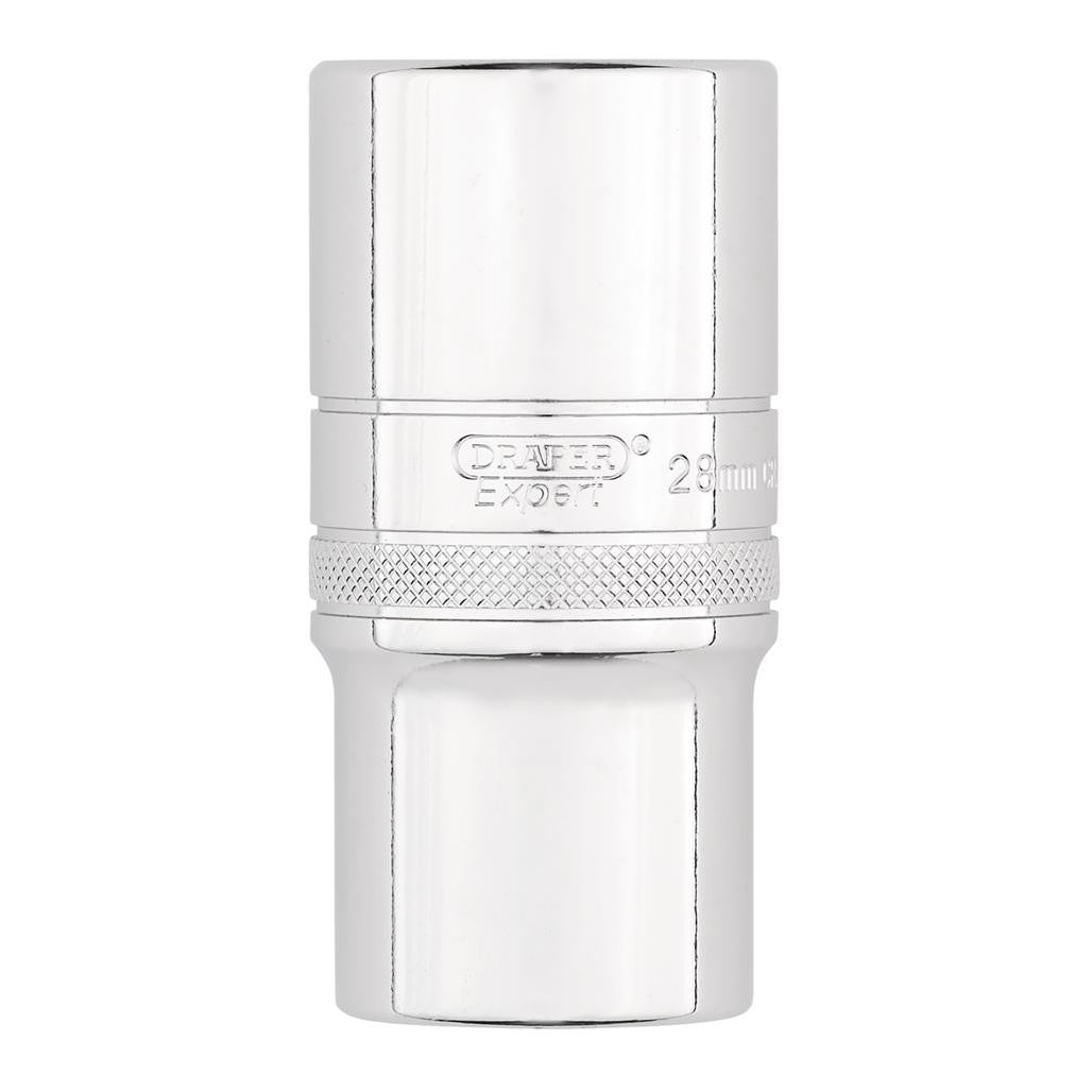 Draper Expert HI-TORQ® 12-Point Metric Deep Socket, 1/2" Sq. Dr., 28mm  22425