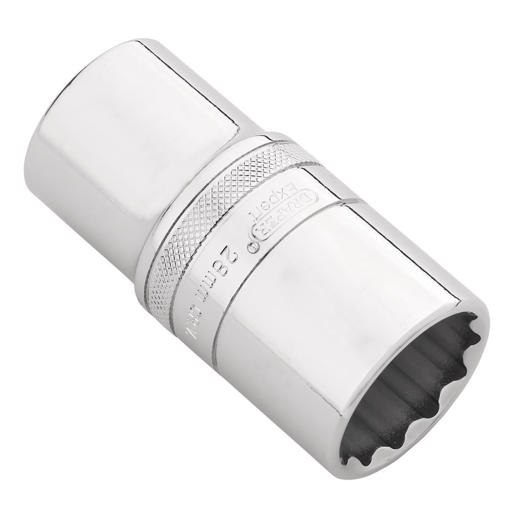 Draper Expert HI-TORQ® 12-Point Metric Deep Socket, 1/2" Sq. Dr., 28mm  22425