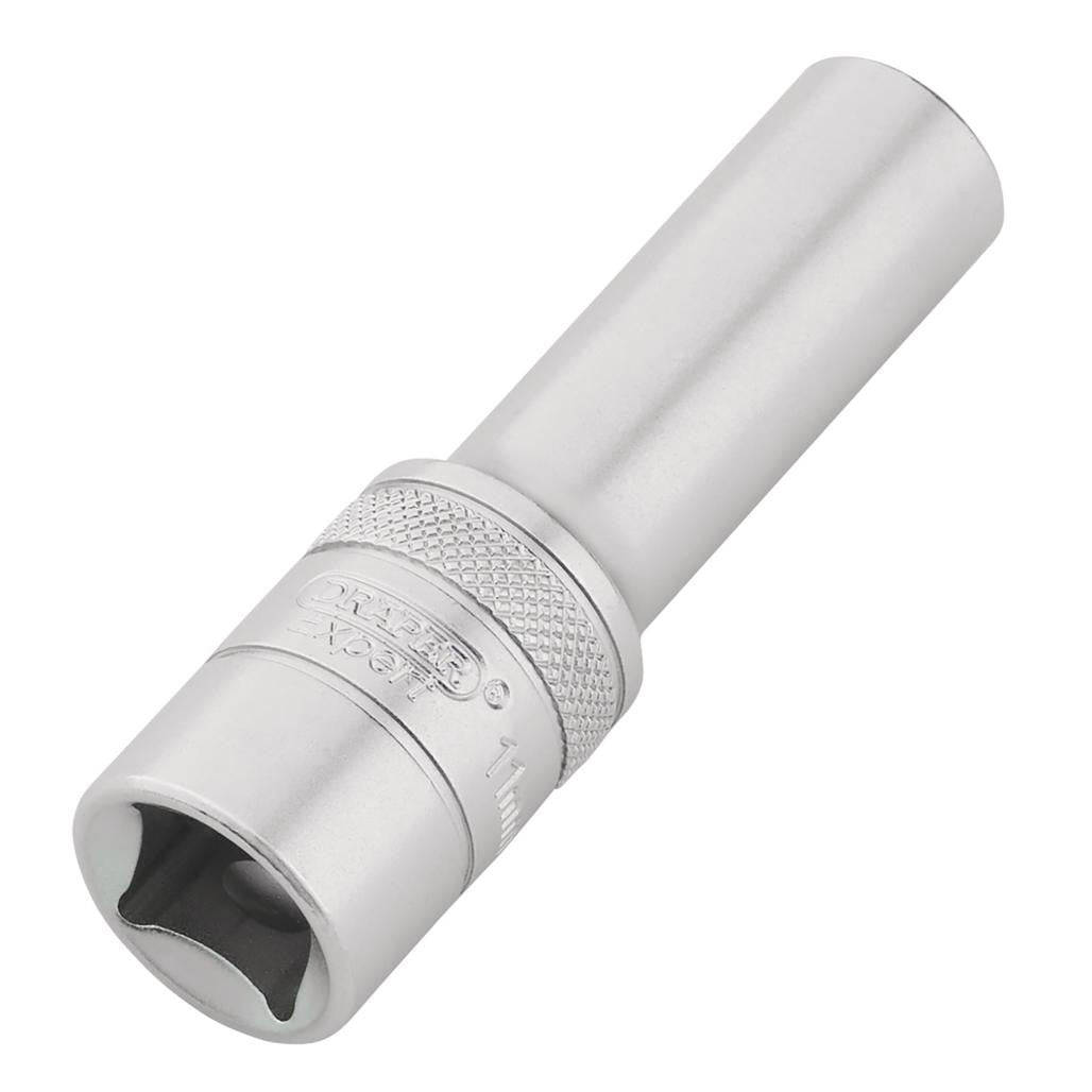 Draper Expert HI-TORQ® 6-Point Metric Deep Socket, 1/2" Sq. Dr., 11mm  22436