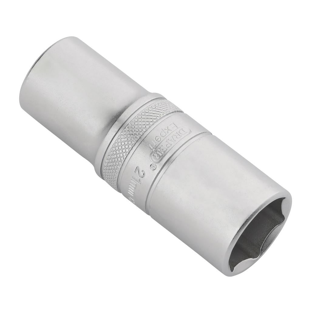 Draper Expert HI-TORQ® 6-Point Metric Deep Socket, 1/2" Sq. Dr., 21mm  22442