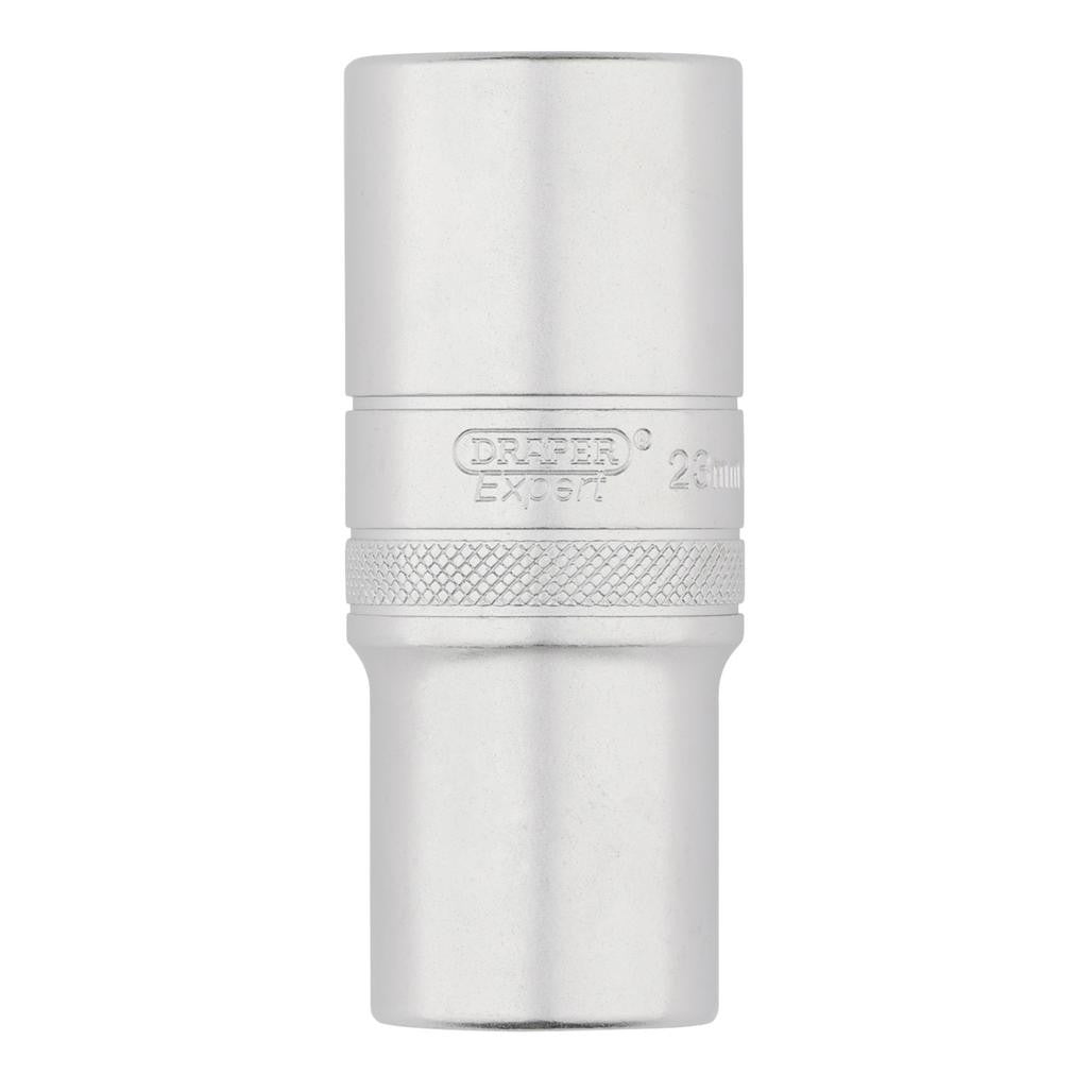Draper Expert HI-TORQ® 6-Point Metric Deep Socket, 1/2" Sq. Dr., 23mm  22444