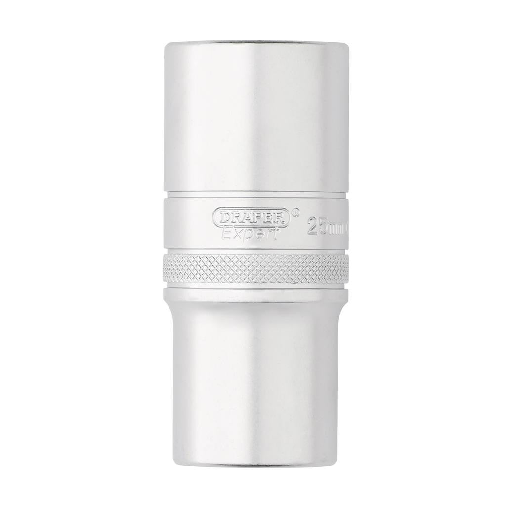 Draper Expert HI-TORQ® 6-Point Metric Deep Socket, 1/2" Sq. Dr., 25mm  22459