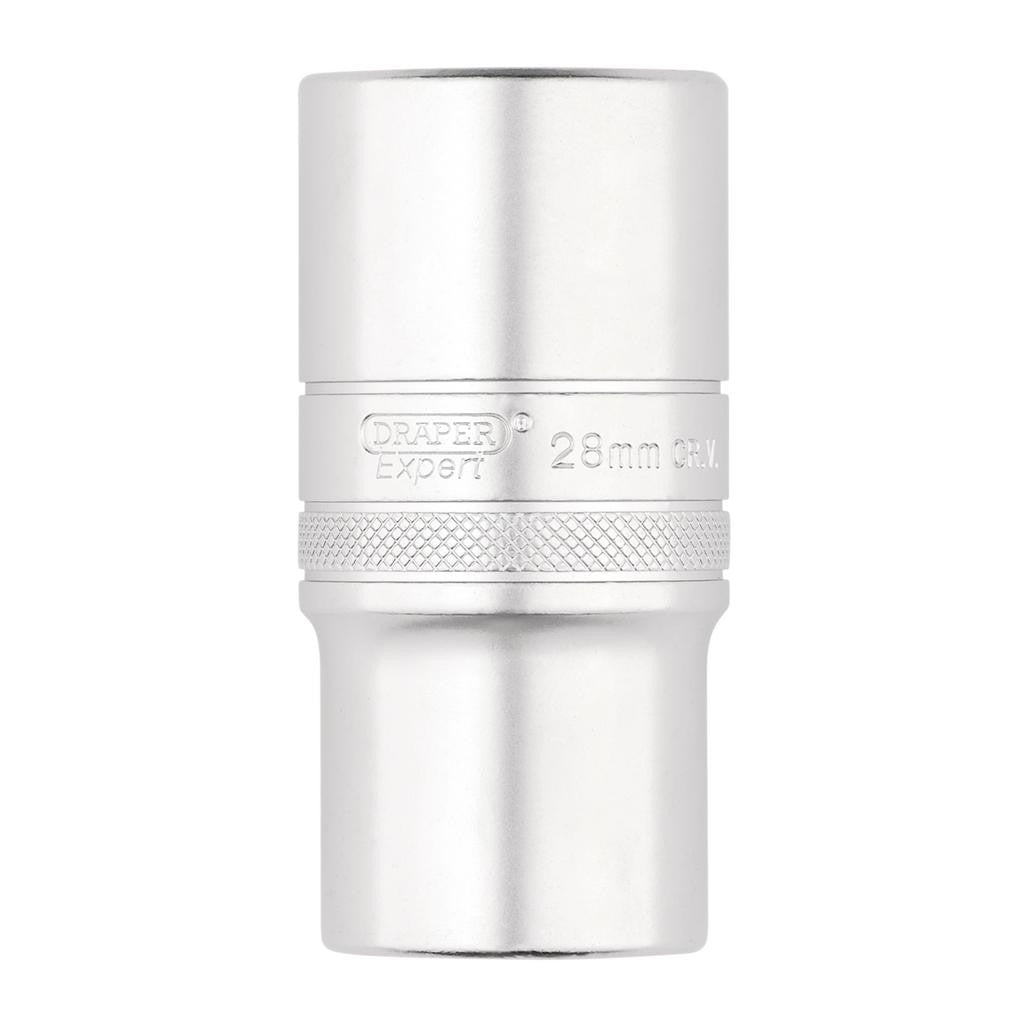 Draper Expert HI-TORQ® 6-Point Metric Deep Socket, 1/2" Sq. Dr., 28mm  22464