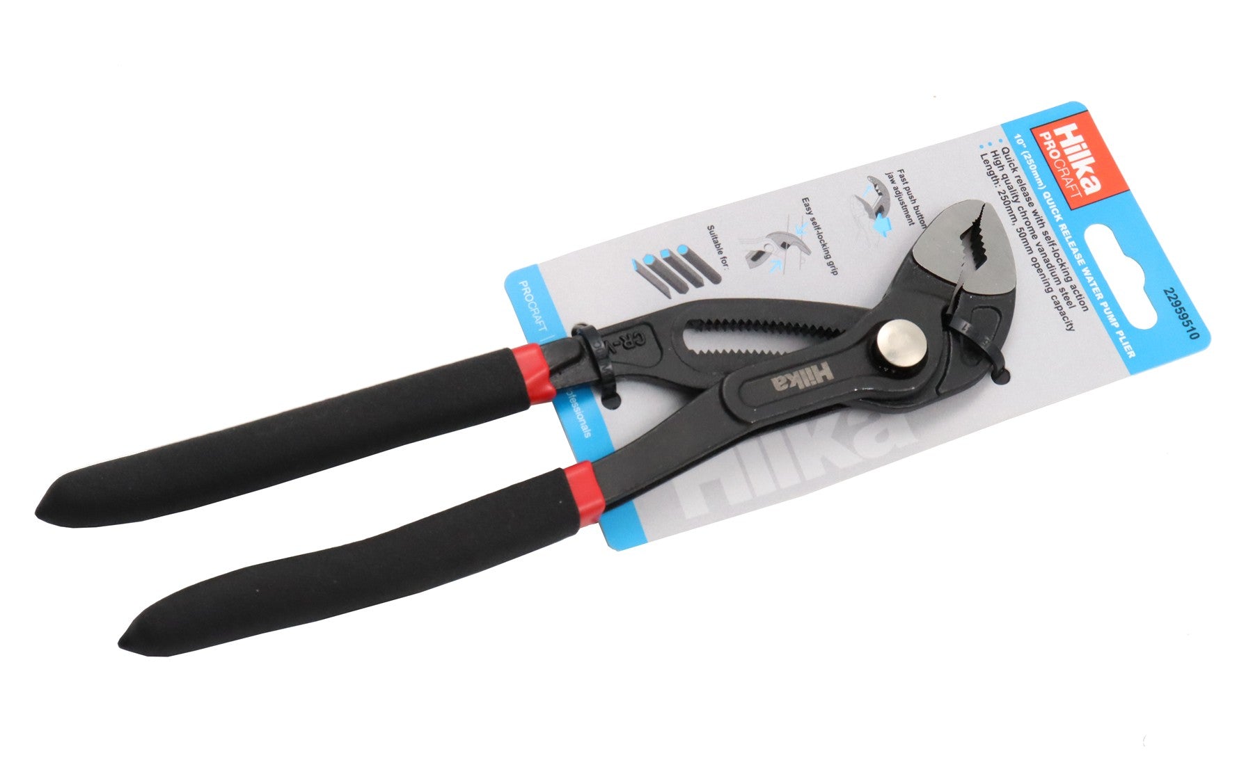 Hilka 10" (250mm) Quick Release Water Pump Pliers 22959510