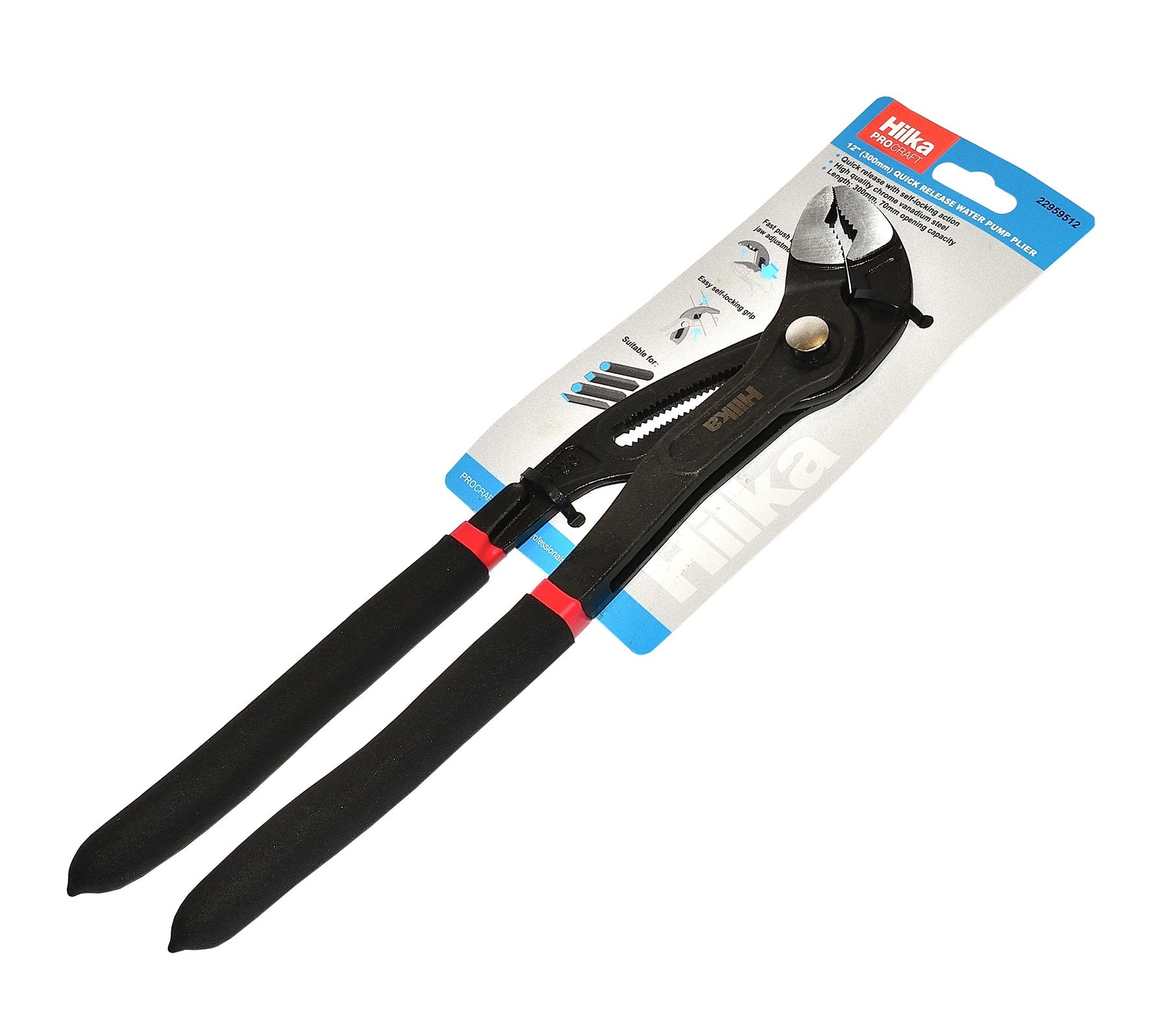 Hilka 12" (300mm) Quick Release Water Pump Pliers 22959512