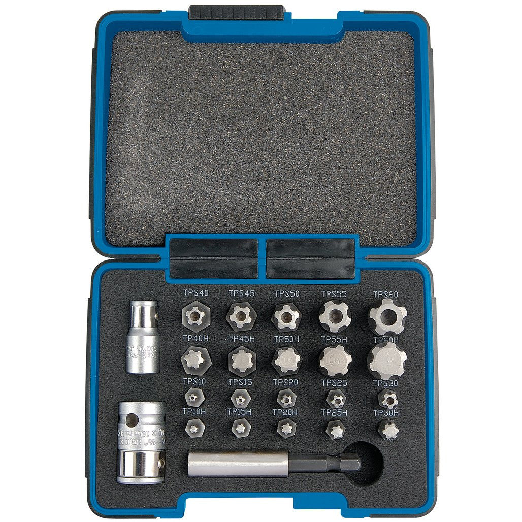 Draper Expert TX-STAR® 1/4, Plus Bit Set, 3/8" Sq. Dr. (23 Piece)  23241
