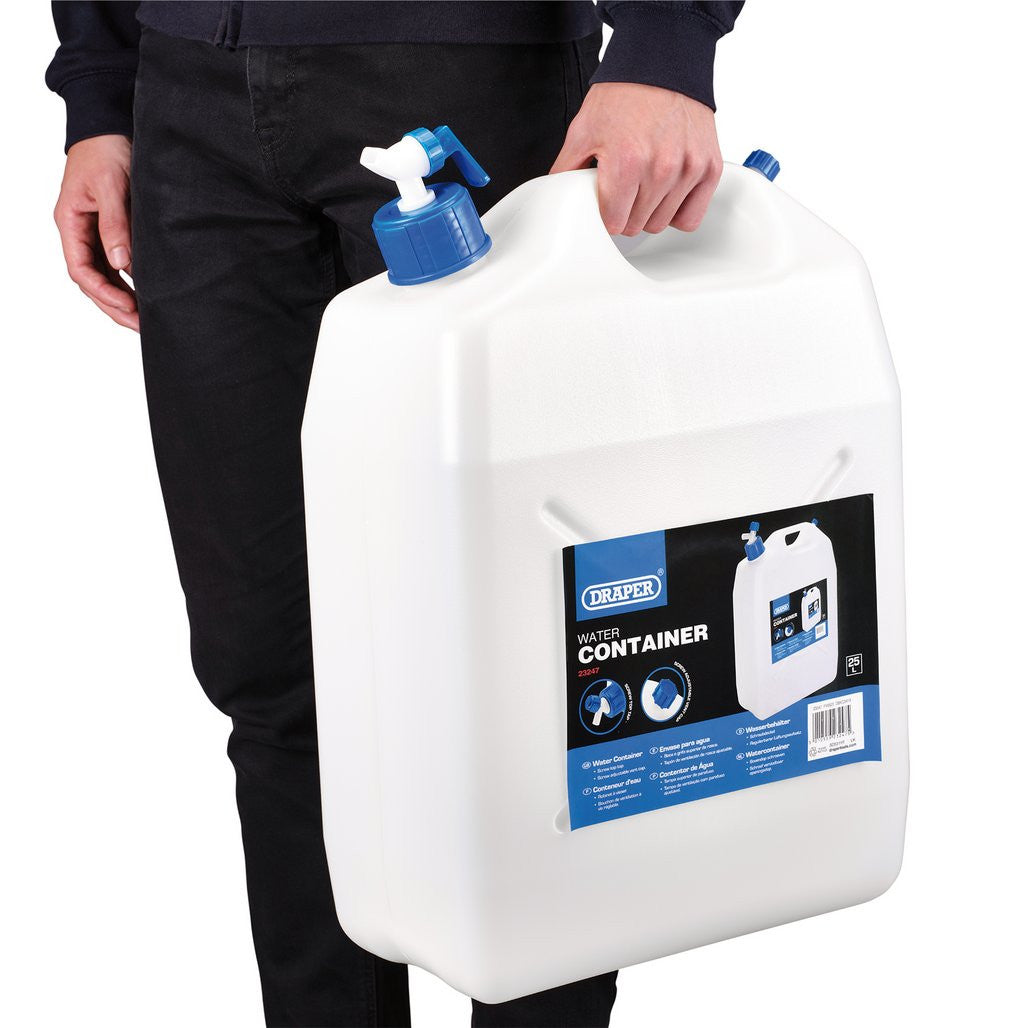 Draper Water Container with Tap, 25L 23247