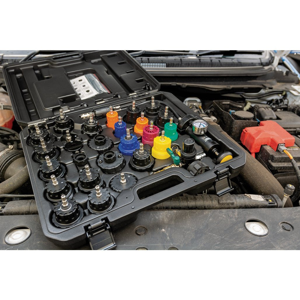 Draper Expert Radiator and Cap Pressure Test Kit (32 Piece) 23420