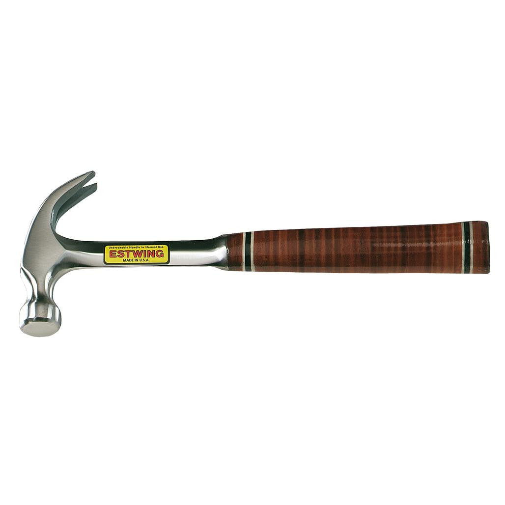 Draper Estwing E12C Curved Claw Hammer with Leather Grip, 12oz/336g  23499